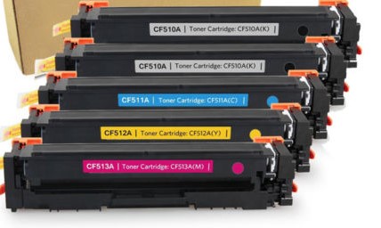 HP 204A 5 Pack Combo CF510A CF511A CF512A CF513A M180nw M18fw M154a M154nw M181fw